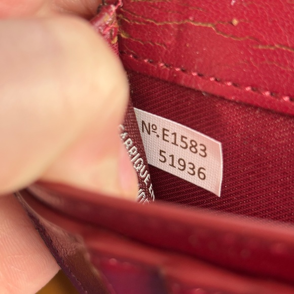 Coach Slim Wallet Red Smooth Leather - Picture 2 of 10